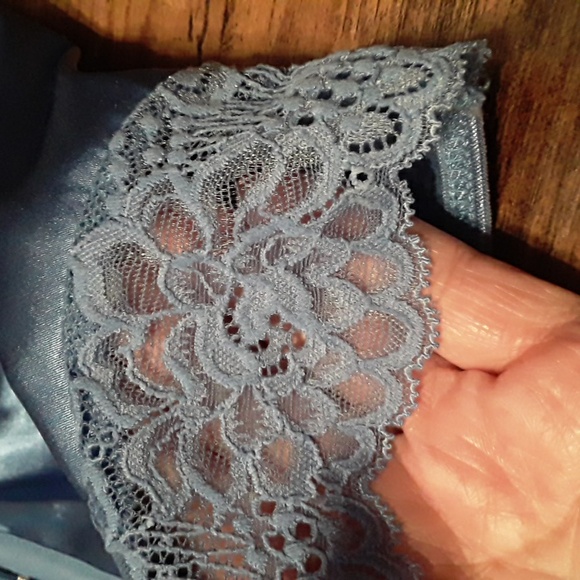 NWOT Medium Shein Bae Blue Sexy Feminine & Flirty Corset Lingerie - Picture 8 of 16